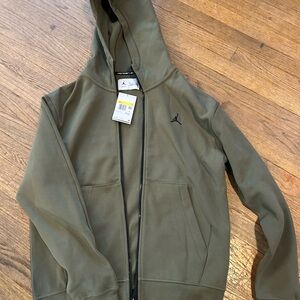 Jordan Sport Dri Fit Men's Green Hoodie Jacket